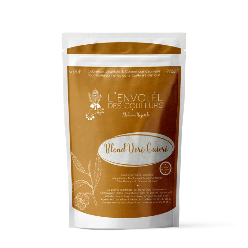 Coloration Végétale Blond Doré Cuivré • 100g