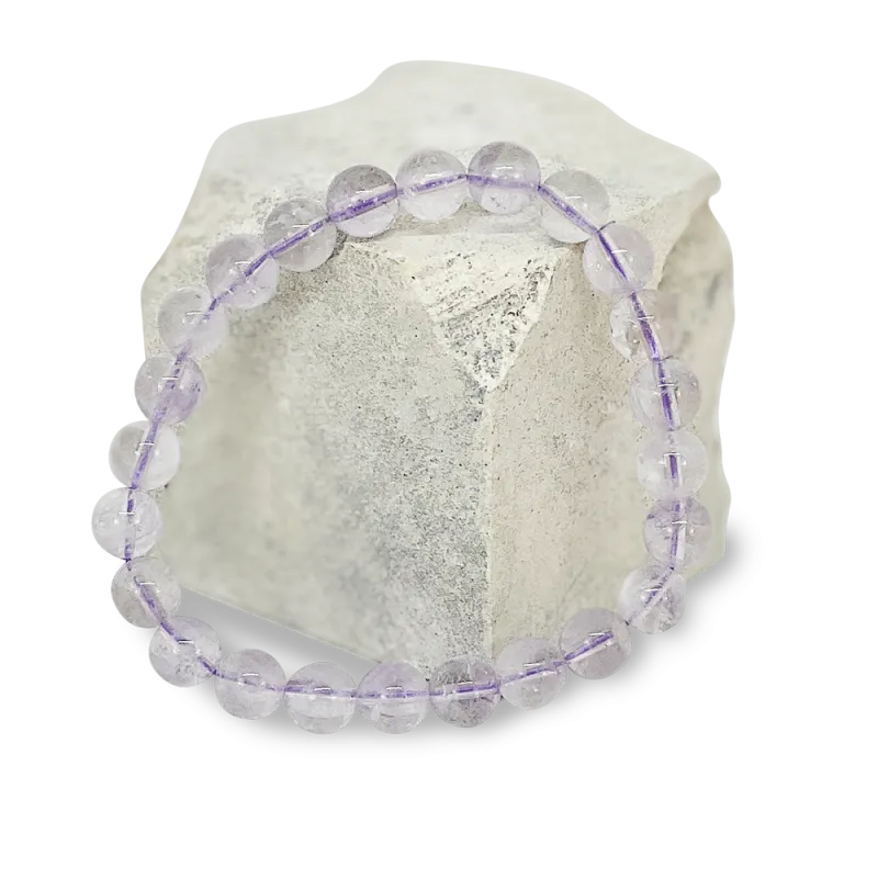 Bracelet Améthyste Lavande 8mm