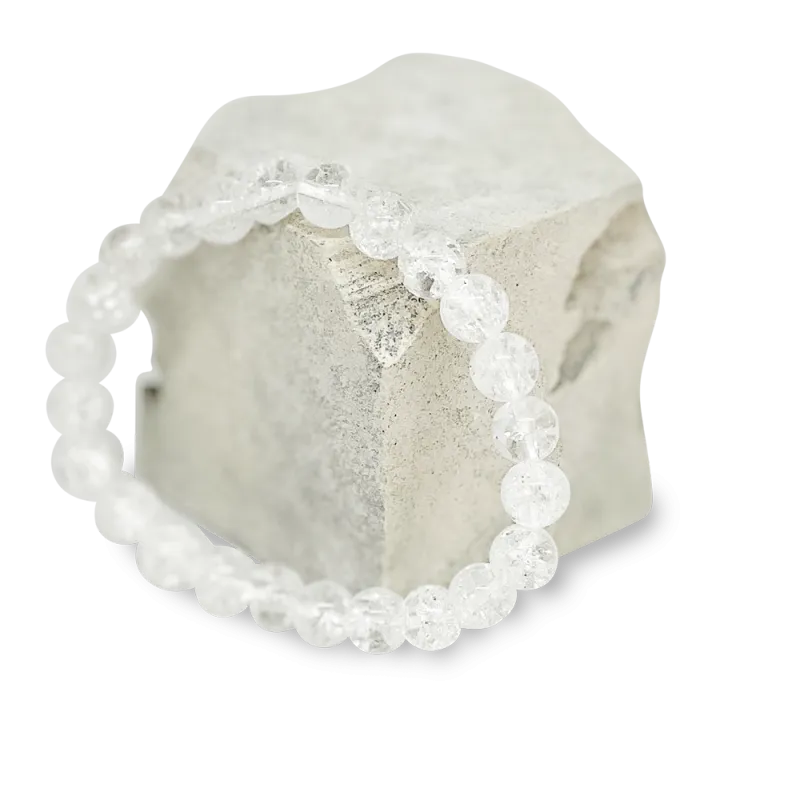 Bracelet en Cristal de Roche Crack 8mm