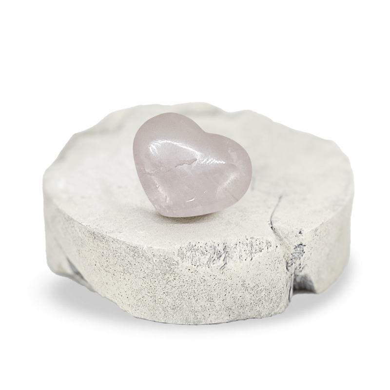 Coeur en Quartz Rose