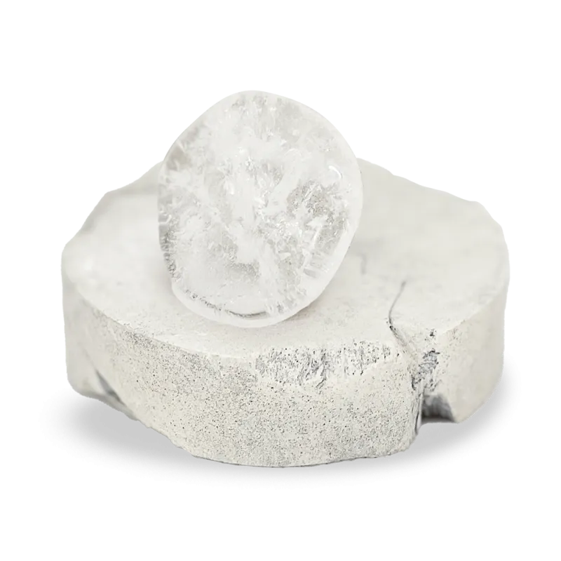 Galet Plat en Cristal de Roche