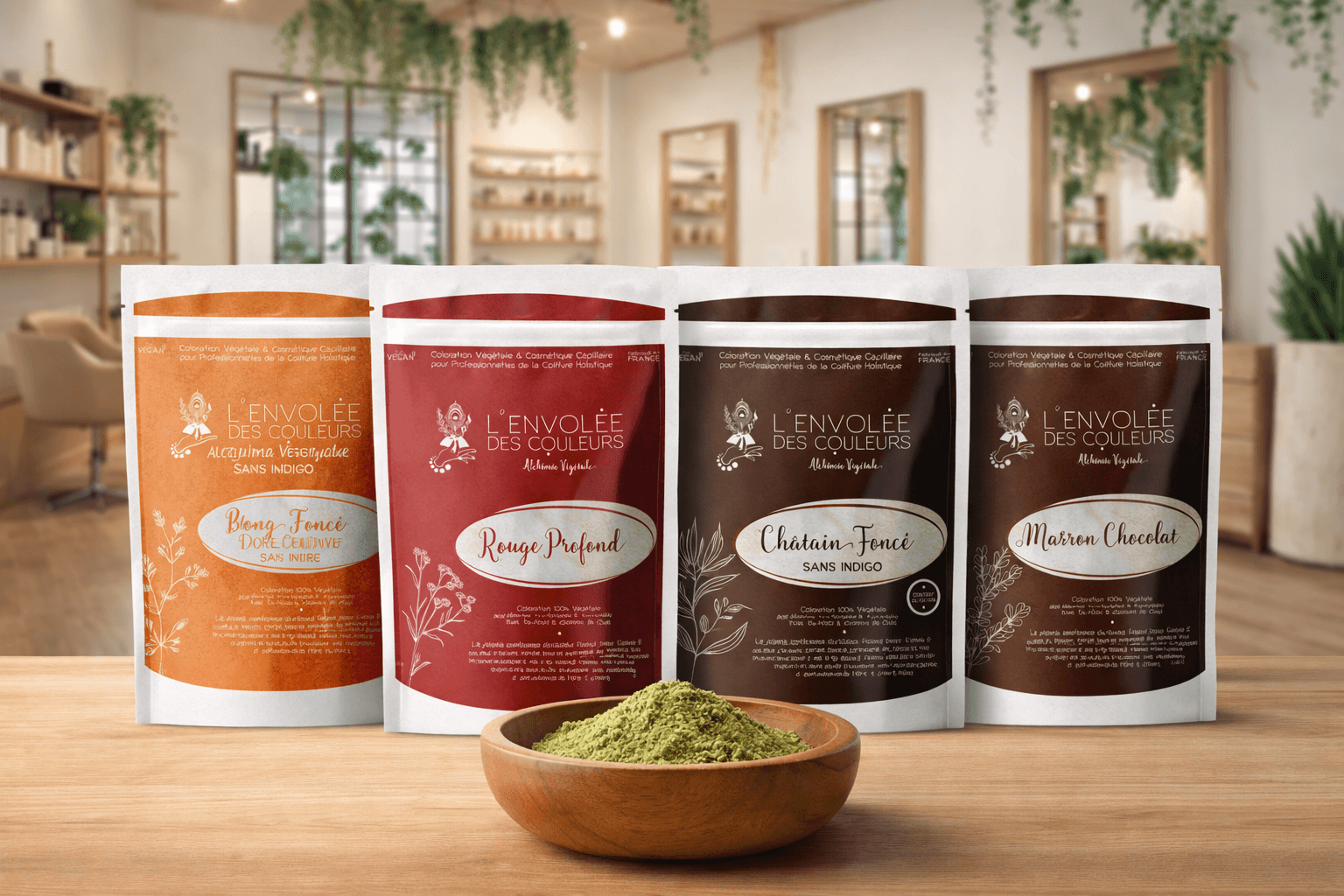 Coloration végétale sans indigo