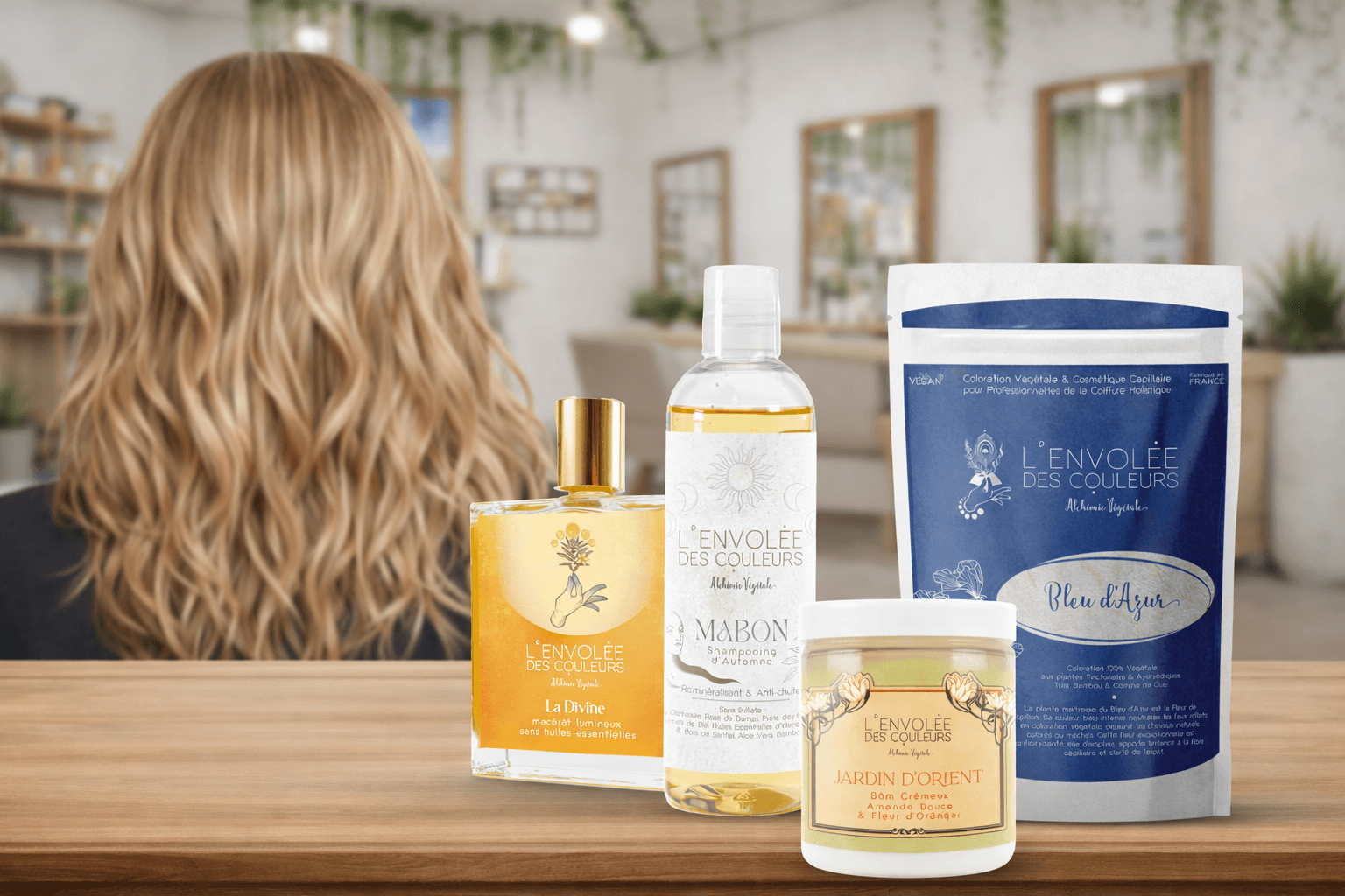 Produits cheveux colorés naturels pour les professionnels de la coiffure