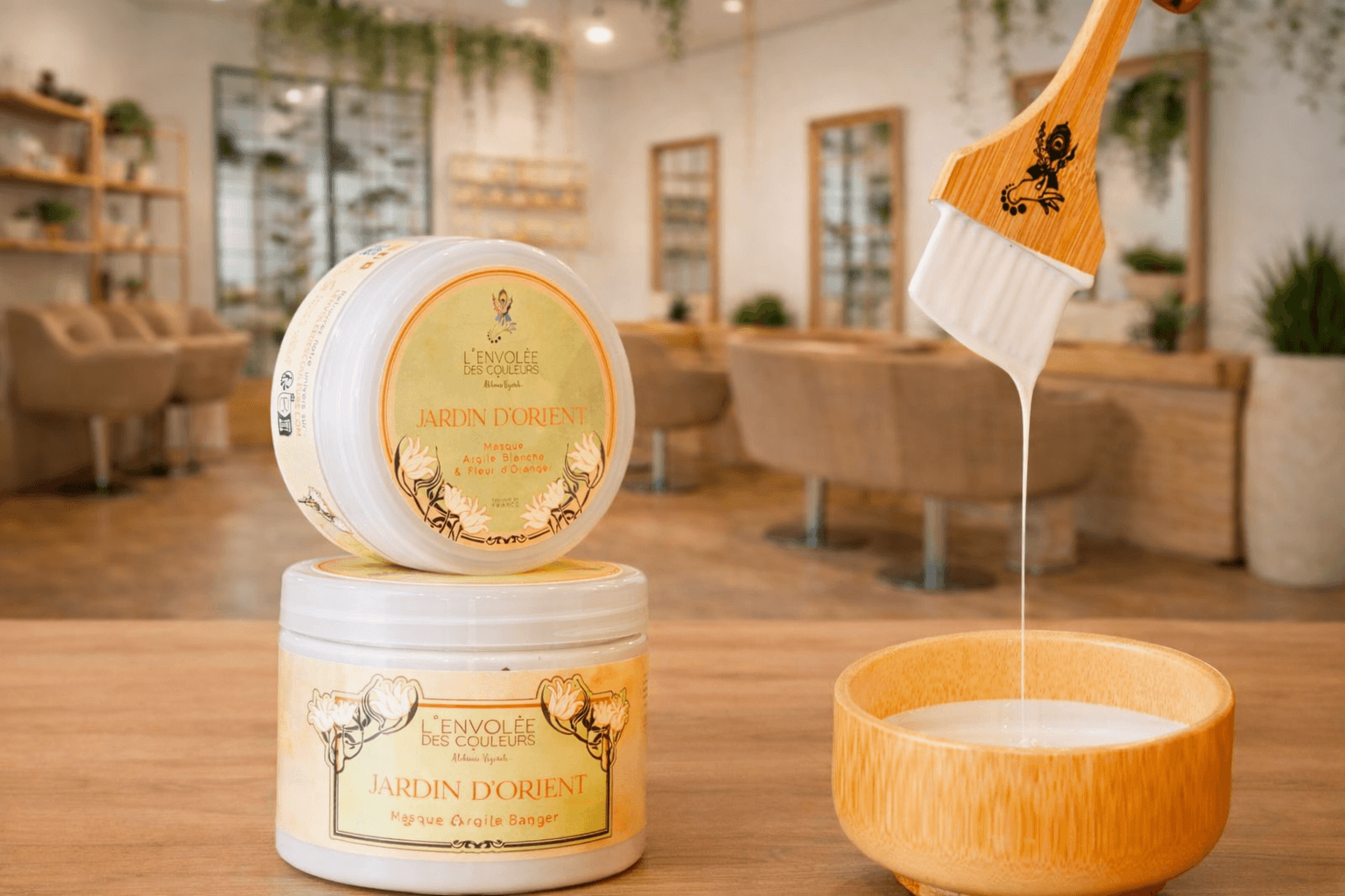 Masque argile cheveux pour les professionnels de la coiffure