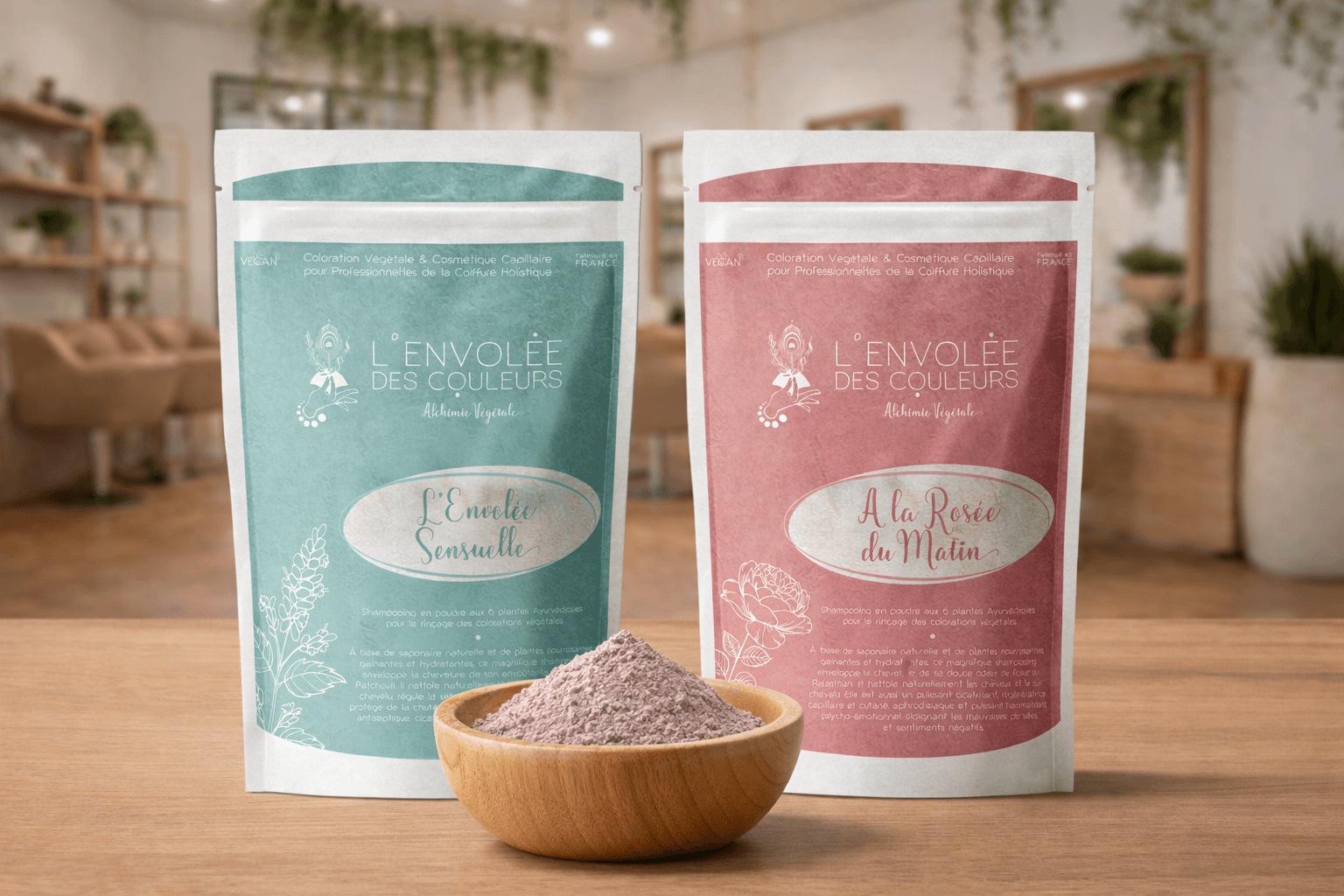 Shampooing végétal en poudre pour les professionnels de la coiffure Shampooing végétal en poudre pour les professionnels de la coiffure